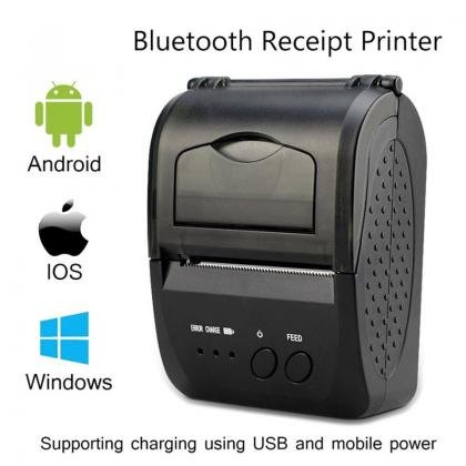 Impresora térmica portátil de recibos USB Bluetooth
