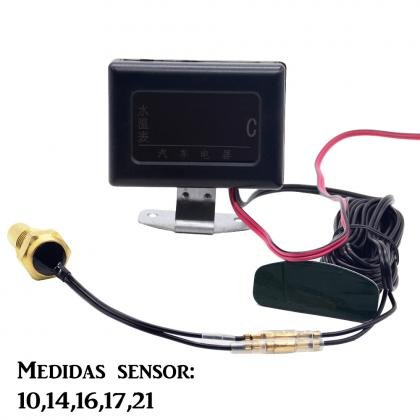 Sensor de temperatura de agua del motor para vehículos con pantalla