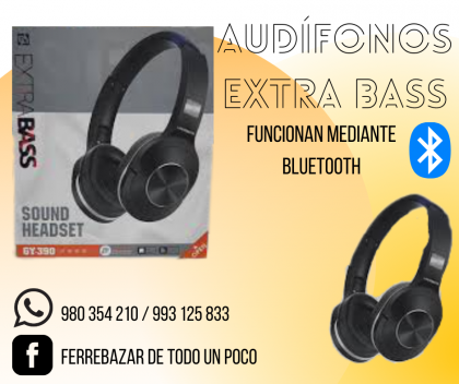 Audífonos Extra Bass