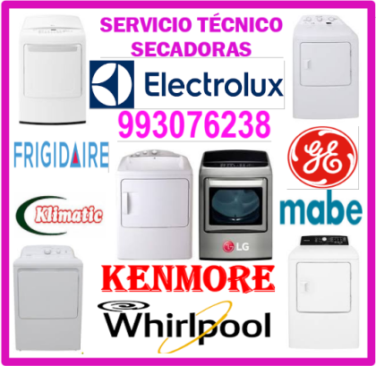 Reparaciones de secadoras a gas Electrolux