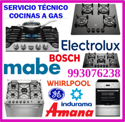 Reparaciones de cocinas a gas Indurama