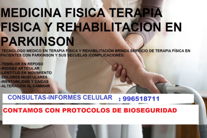 TERAPIA EN NEUROREHABILITACION ACV-PARKINSON-ESCLEROSIS MULTIPLE-LESION MEDULAR-PARALISIS FACIAL