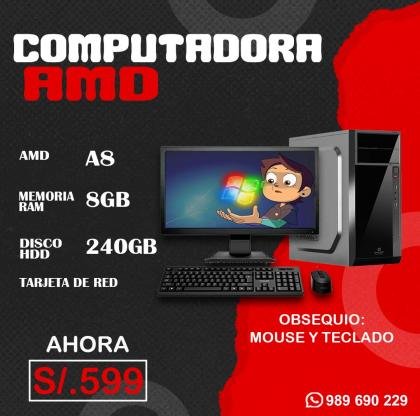 VENTA COMPUTADORAS AMD