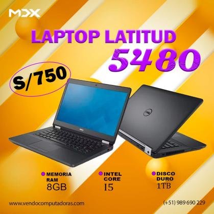 Latitude 5480: Rendimiento y estilo en cada pulsación ¡Descúbrelo ahora!
