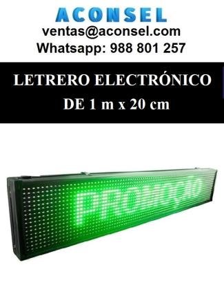 Letrero Led Panel Publicitario de 1m X 20cm