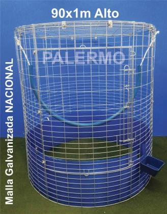 mallas redondas para gallos