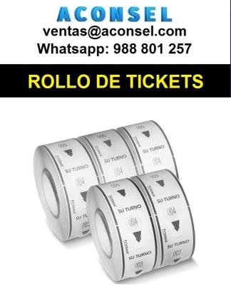 Rollo con Numero de Turno