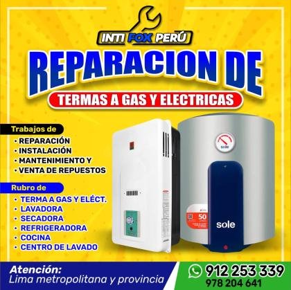 llama ya servicio tecnico de terma a gas y electrica a domicilio en lurin