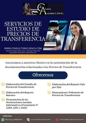 SERVICIOS DE ESTUDIO DE PRECIO DE TRANSFERENCIA