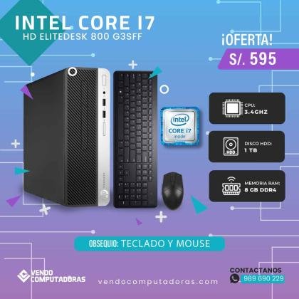 POTENTE PC INTEL CORE I7 CON 8GB RAM Y 1TB HDD