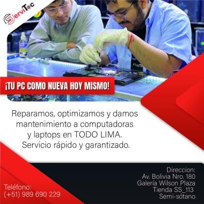¡NO MÁS PROBLEMAS CON TU COMPUTADORA!