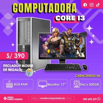 Computadora lista para trabajar ¡Con Garantía!