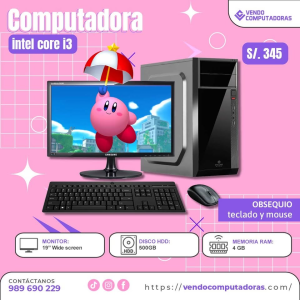¡No busques más! Esta PC Intel Core i3 lo tiene TODO